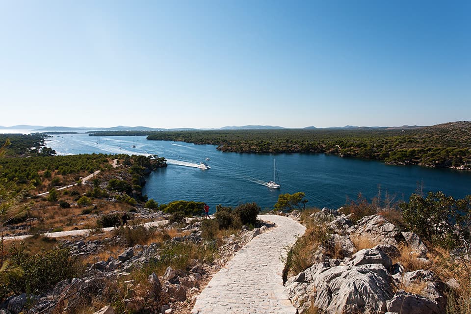 St Anthony's Channel, gateway to the Adriatic from Šibenik